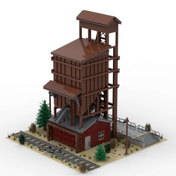 MOCBRICKLAND MOC 68452 Small Wood Coaling Tower 3