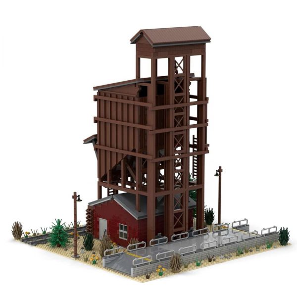 MOCBRICKLAND MOC 68452 Small Wood Coaling Tower 4