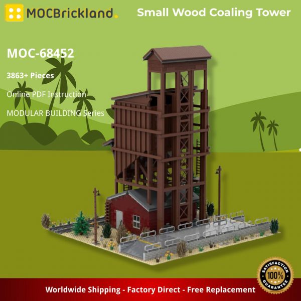 MOCBRICKLAND MOC 68452 Small Wood Coaling Tower 5