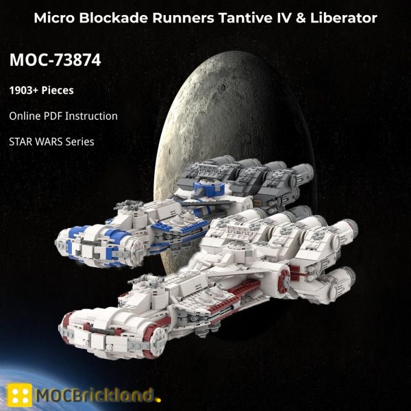 MOCBRICKLAND MOC 73874 Micro Blockade Runners Tantive IV Liberator 2