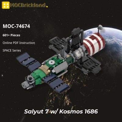 MOCBRICKLAND MOC 74674 Salyut 7 w Kosmos 1686 5