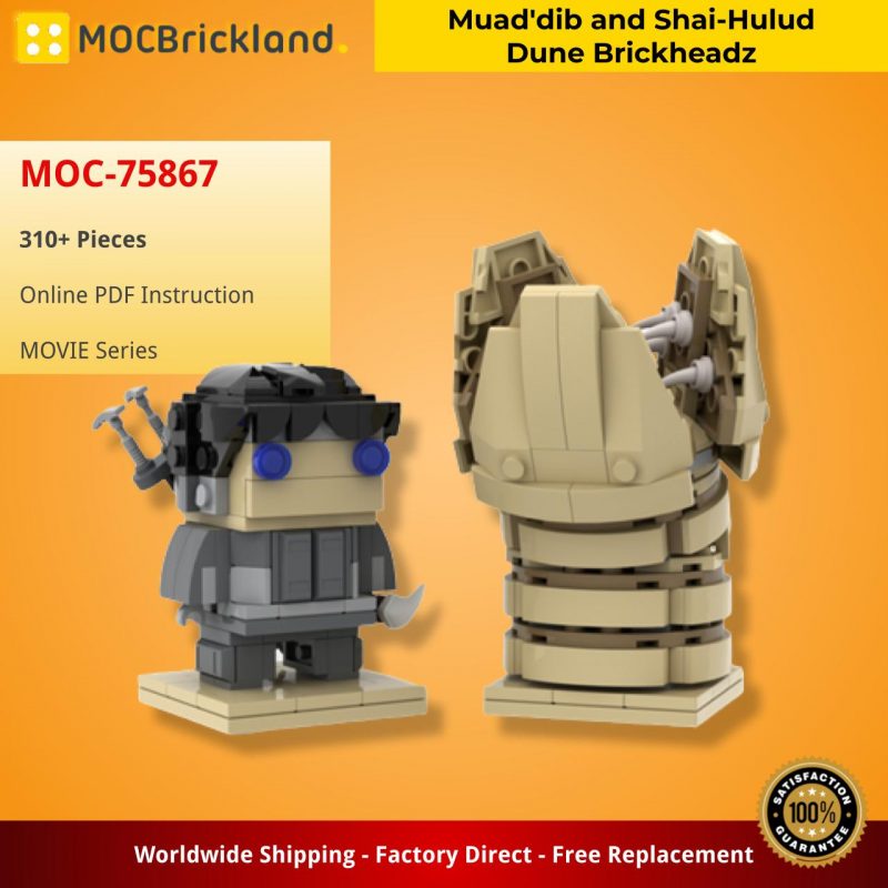 MOCBRICKLAND MOC 75867 Muaddib and Shai Hulud Dune Brickheadz 2 800x800 1