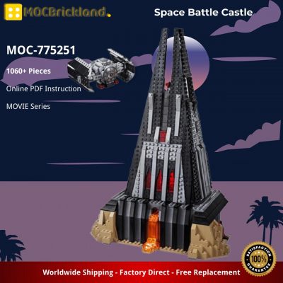 MOCBRICKLAND MOC 775251 Space Battle Castle 2