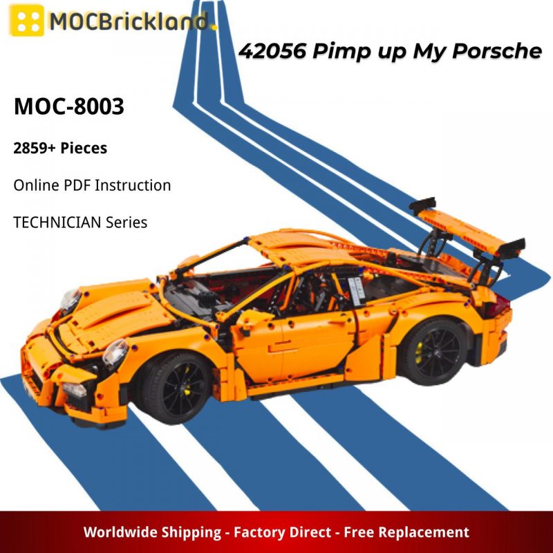 MOCBRICKLAND MOC 8003 42056 Pimp up My Porsche 3 800x800 1