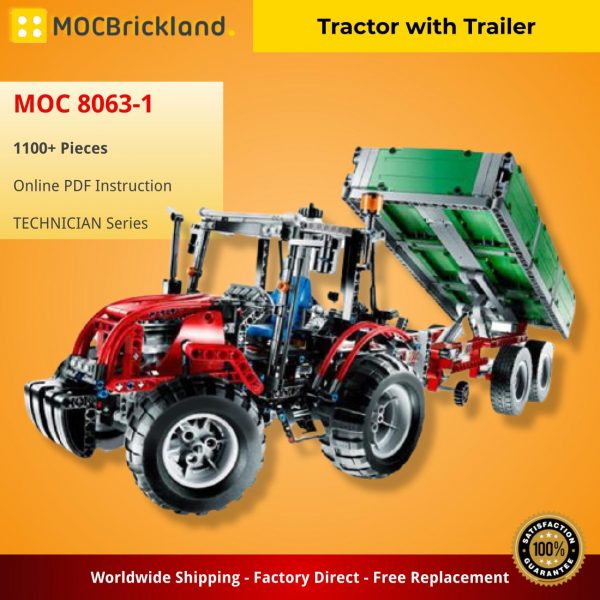 MOCBRICKLAND MOC 8063 1 Tractor with Trailer 2