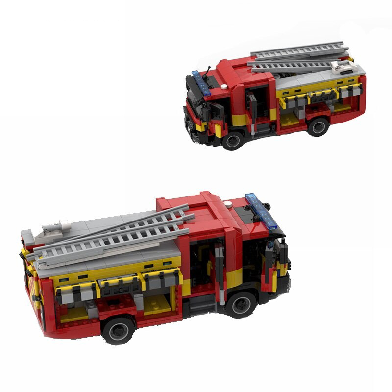 MOCBRICKLAND MOC 81514 London Fire Brigade LFB Mk3 Pump Ladder 1 1