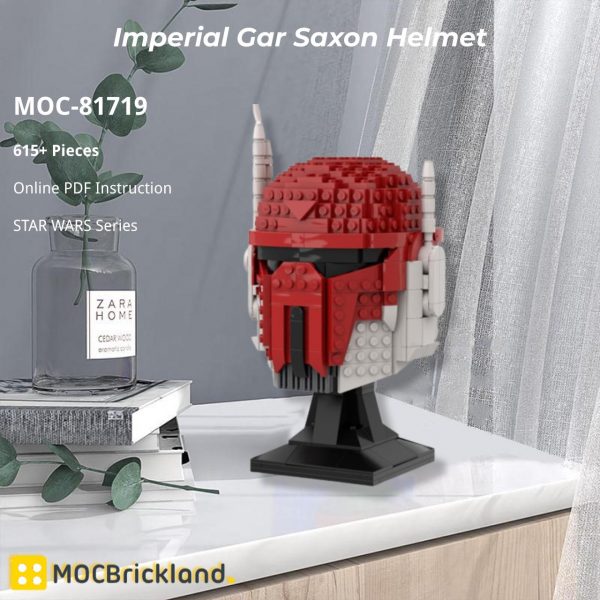 MOCBRICKLAND MOC 81719 Imperial Gar Saxon Helmet 4