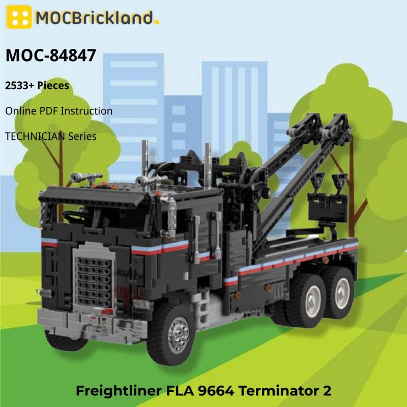 MOCBRICKLAND MOC 84847 Freightliner FLA 9664 Terminator 2 2 800x800 1