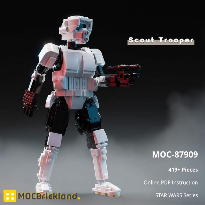 Star Wars MOC-87909 Scout Trooper MOCBRICKLAND