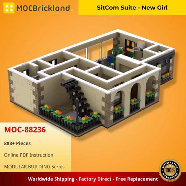 MOCBRICKLAND MOC 88236 SitCom Suite New Girl 2