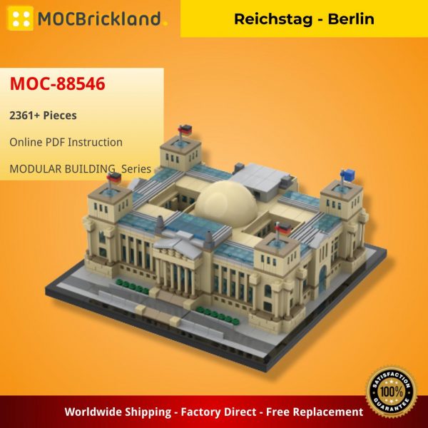 MOCBRICKLAND MOC 88546 Reichstag Berlin 2