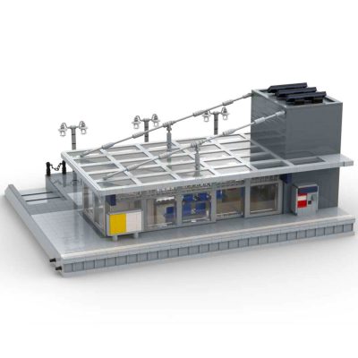 MOCBRICKLAND MOC 89677 Modern Railway Station 7