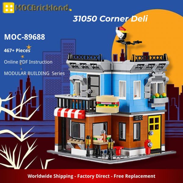 MOCBRICKLAND MOC 89688 31050 Corner Deli 5