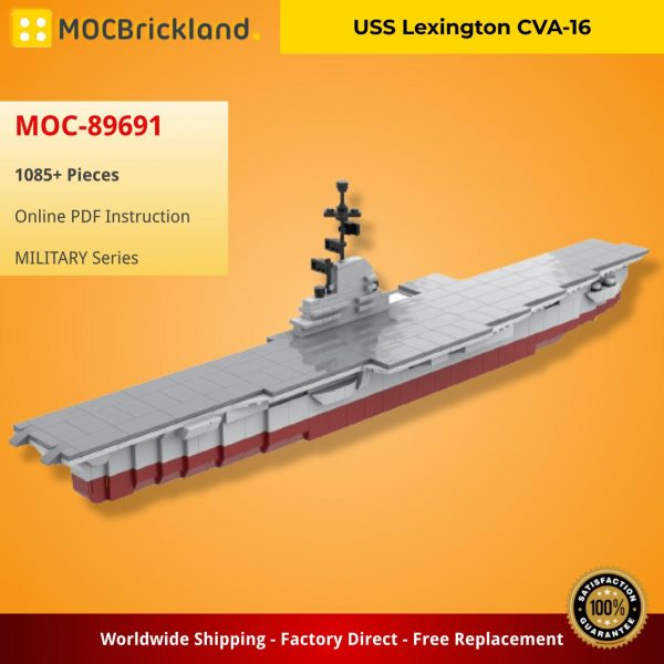 MOCBRICKLAND MOC 89691 USS Lexington CVA 16 2