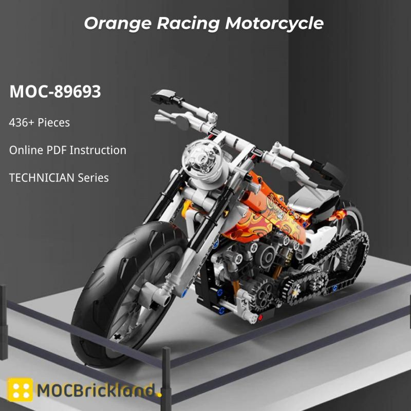 MOCBRICKLAND MOC 89693 Orange Racing Motorcycle 2 800x800 1