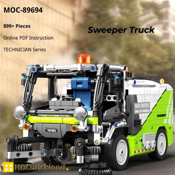 MOCBRICKLAND MOC 89694 Sweeper Truck 5
