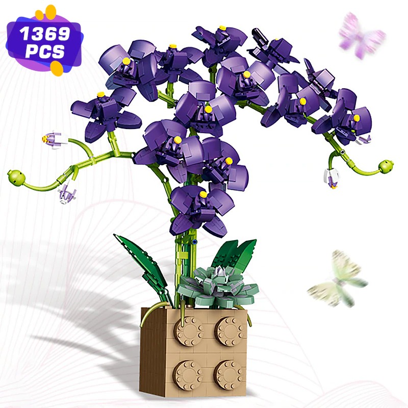 MOCBRICKLAND MOC 89696 Orchid Bouquet 2 1