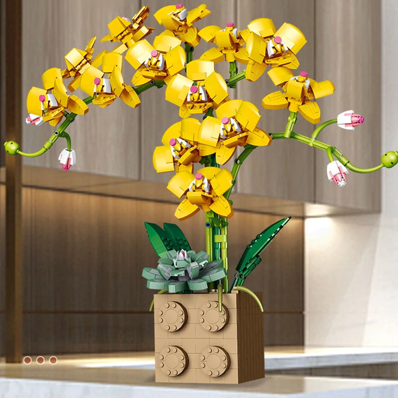 MOCBRICKLAND MOC 89696 Orchid Bouquet 4 1