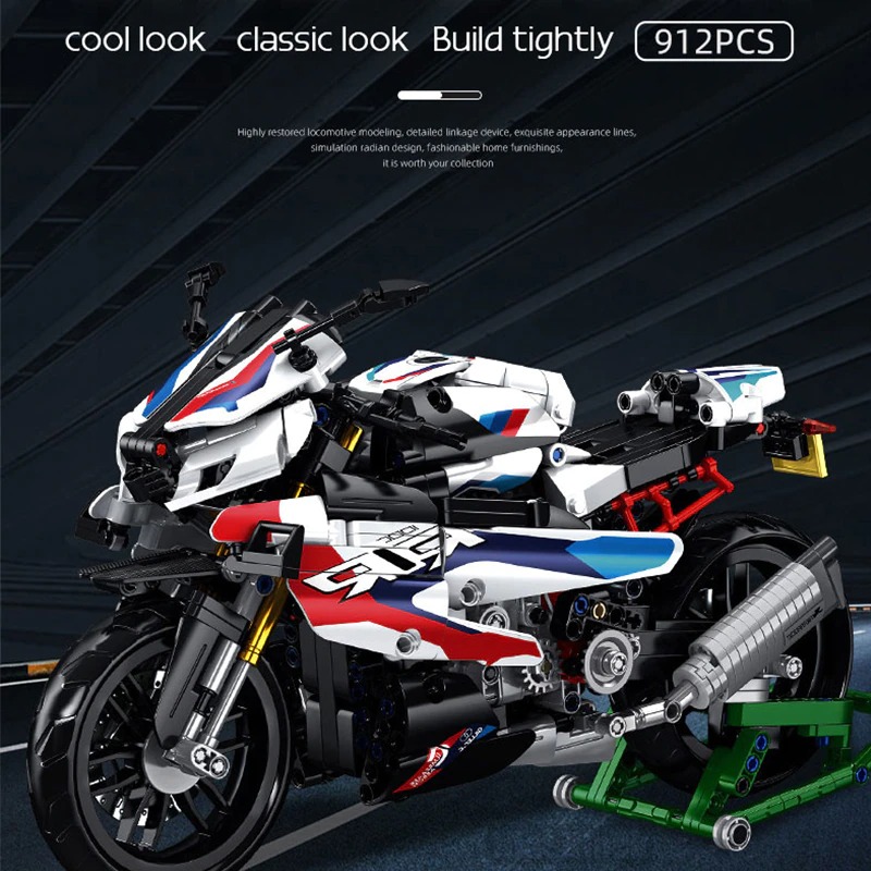 MOCBRICKLAND MOC 89700 RR Motor League Motorcycle 6 1