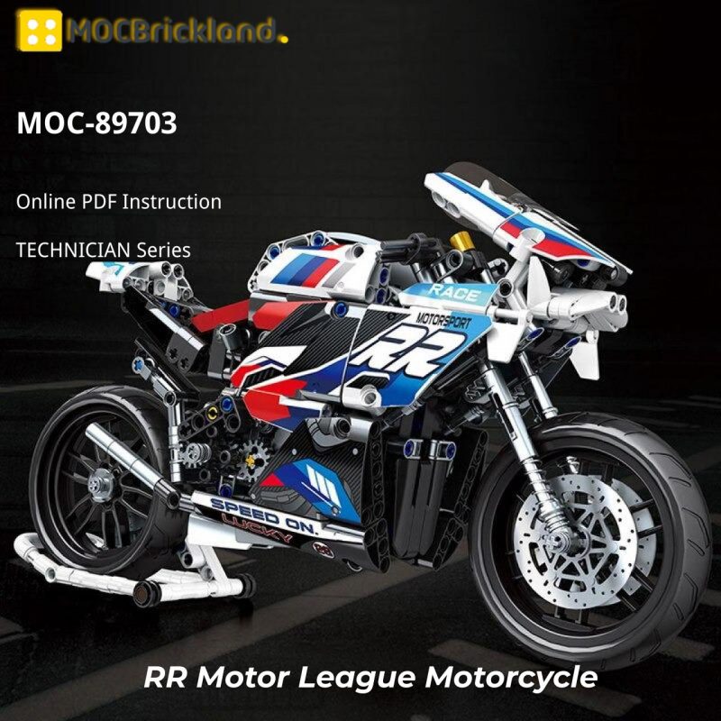 MOCBRICKLAND MOC 89703 RR Motor League Motorcycle 1 800x800 1