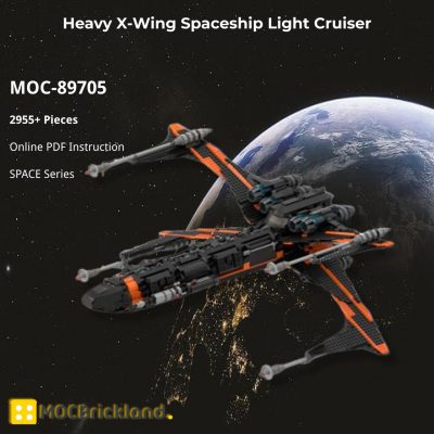 MOCBRICKLAND MOC 89705 Heavy X Wing Spaceship Light Cruiser 5