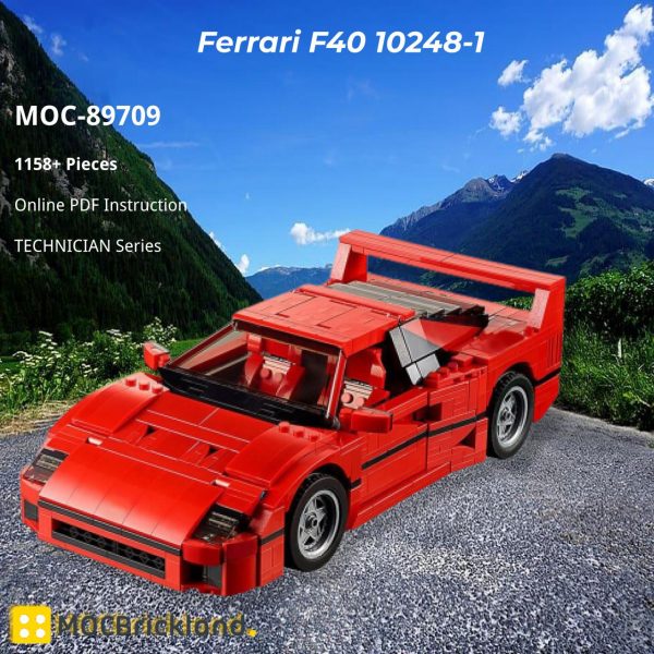 MOCBRICKLAND MOC 89709 Ferrari F40 10248 1 2