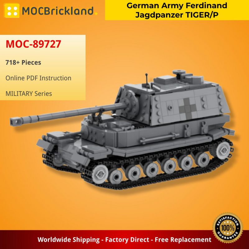 MOCBRICKLAND MOC 89727 German Army Ferdinand Jagdpanzer TIGERP 2 800x800 1