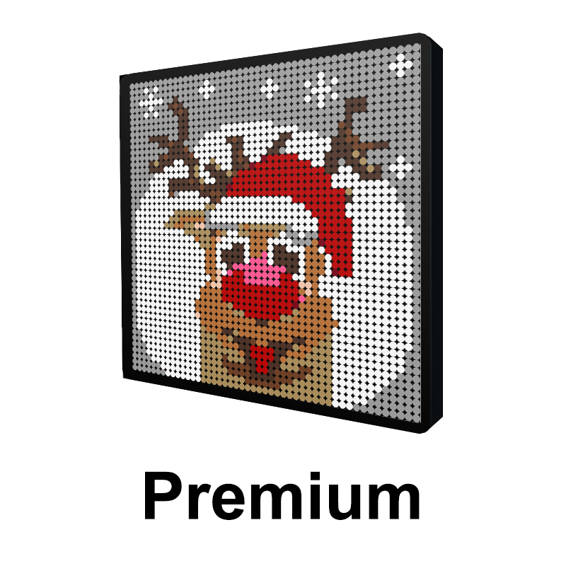 MOCBRICKLAND MOC 89842 Christmas Reindeer Pixel Art 1 1