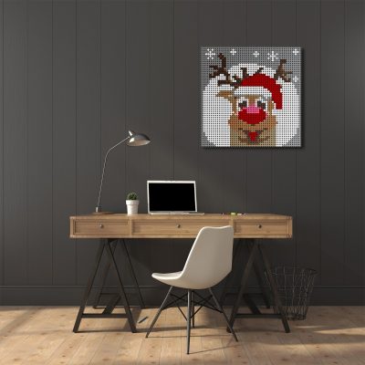MOCBRICKLAND MOC 89842 Christmas Reindeer Pixel Art 6