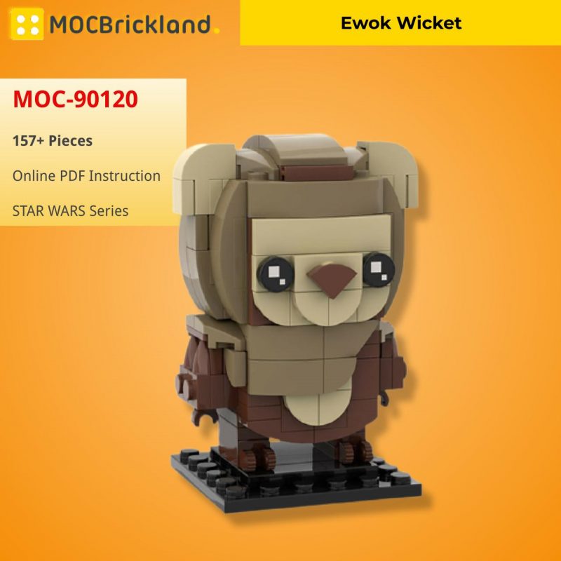MOCBRICKLAND MOC 90120 Ewok Brickheadz Wicket 2 800x800 1
