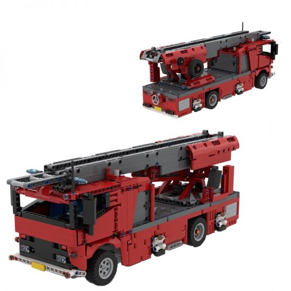 MOCBRICKLAND MOC 91785 Fire Truck DL Ladder RC Option 5