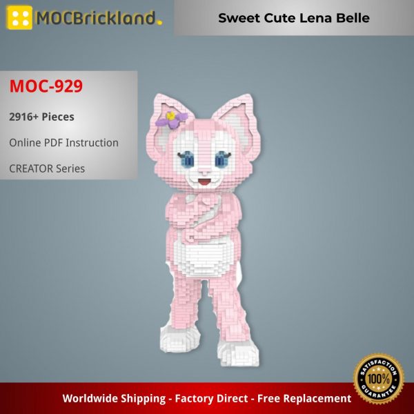 MOCBRICKLAND MOC 929 Sweet Cute Lena Belle 4