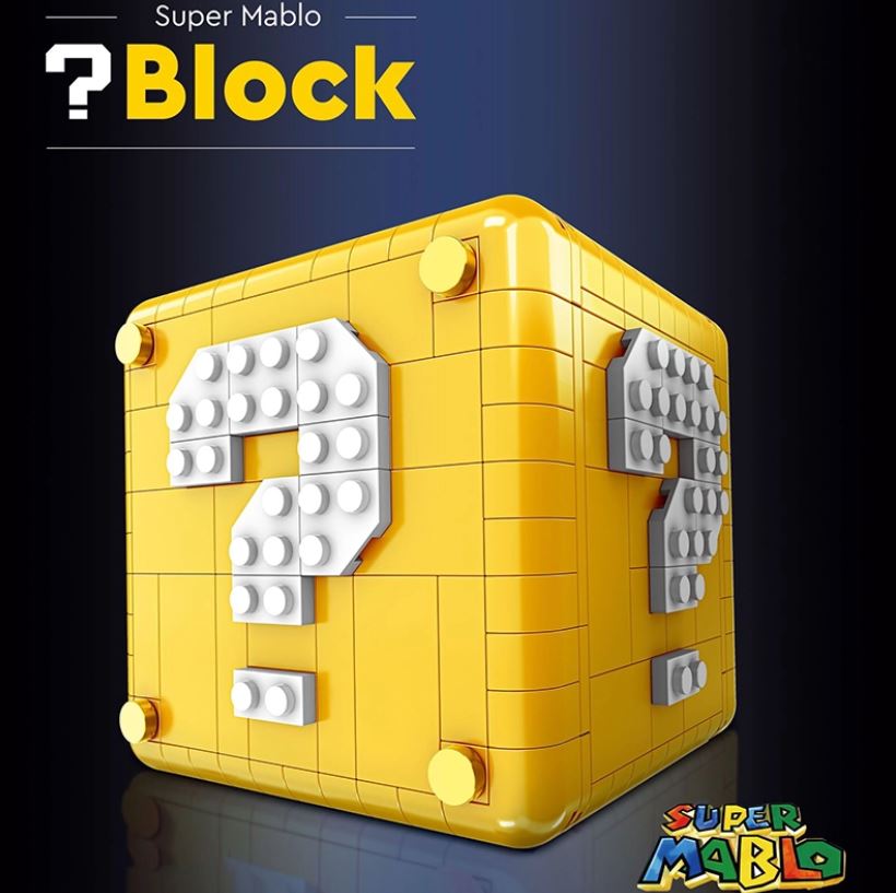 MOCBRICKLAND MOC 93671 Mini Mario Question Block 1 1