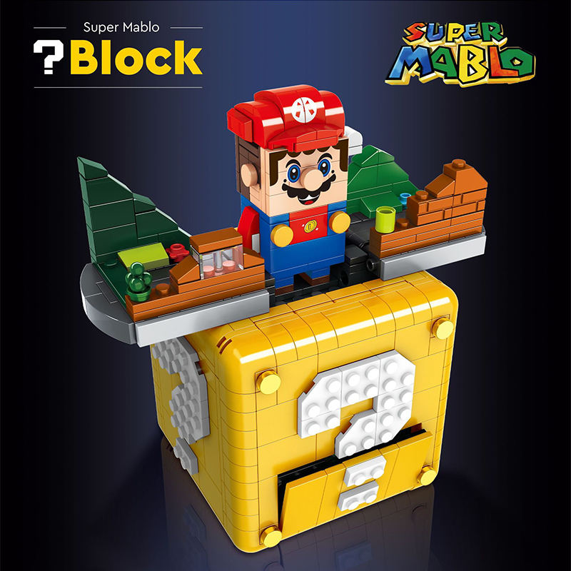MOCBRICKLAND MOC 93671 Mini Mario Question Block 3 1