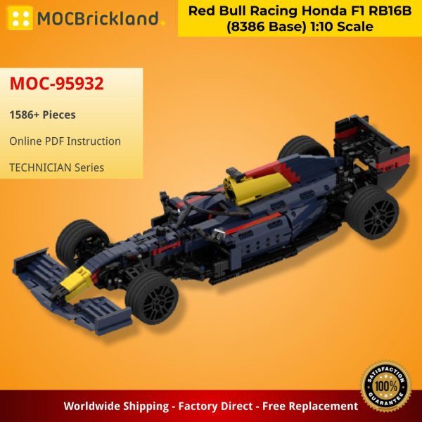 MOCBRICKLAND MOC 95932 Red Bull Racing Honda F1 RB16B 8386 Base 110 Scale 5