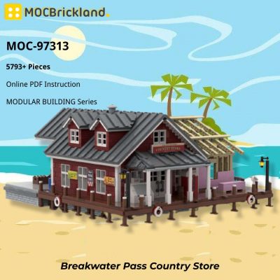 MOCBRICKLAND MOC 97313 Breakwater Pass Country Store 5