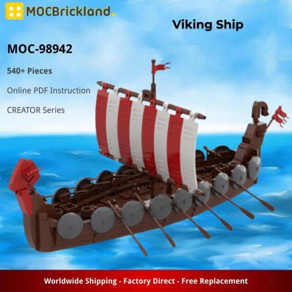 MOCBRICKLAND MOC 98942 Viking Ship 4
