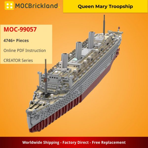 MOCBRICKLAND MOC 99057 Queen Mary Troopship