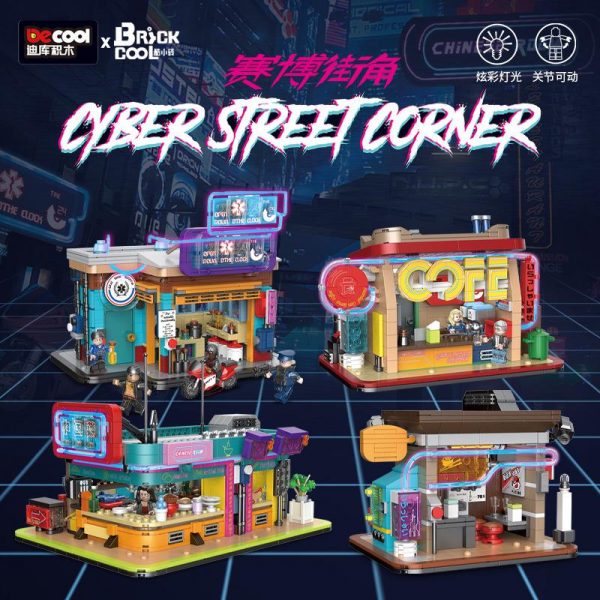 MODULAR BUILDING DECOOL KS001 KS004 Cyber Street Corner 1