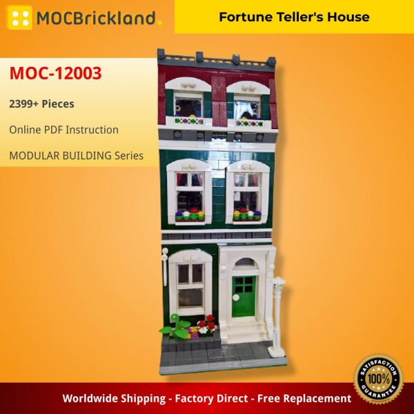 MODULAR BUILDING MOC 12003 Fortune Tellers House by BrickVice MOCBRICKLAND 2