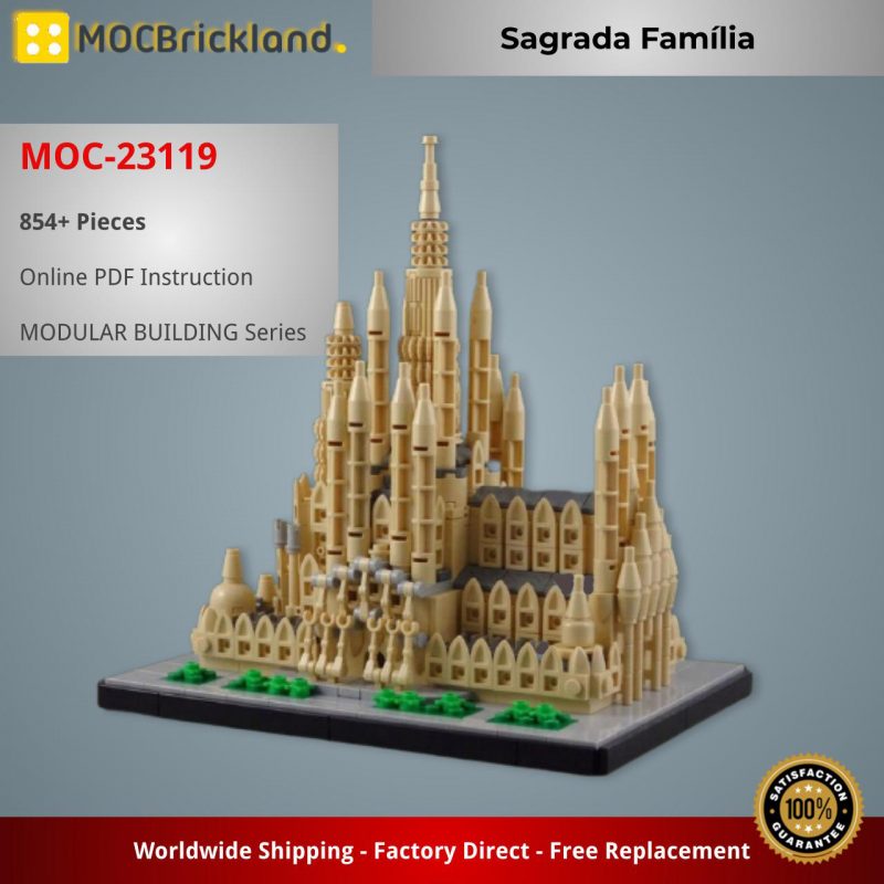 MODULAR BUILDING MOC 23119 Sagrada Familia by SwanDutchman MOCBRICKLAND 2 800x800 1