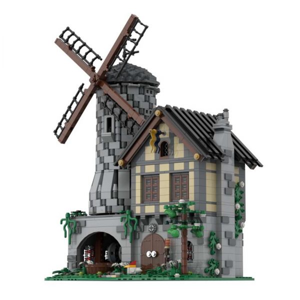 MODULAR BUILDING MOC 31613 Classic Castle Motorized Windmill by Tavernellos MOCBRICKLAND 1