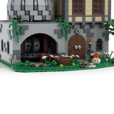 MODULAR BUILDING MOC 31613 Classic Castle Motorized Windmill by Tavernellos MOCBRICKLAND 2