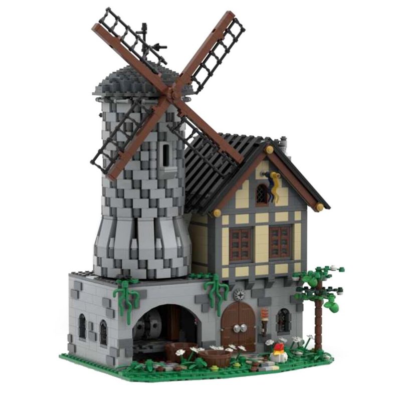 MODULAR BUILDING MOC 31613 Classic Castle Motorized Windmill by Tavernellos MOCBRICKLAND 4 800x800 1