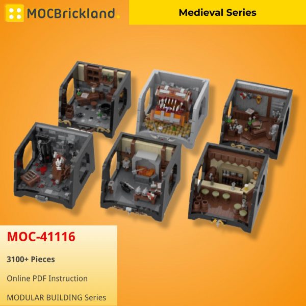 MODULAR BUILDING MOC 41116 Medieval Series by gabizon MOCBRICKLAND 2