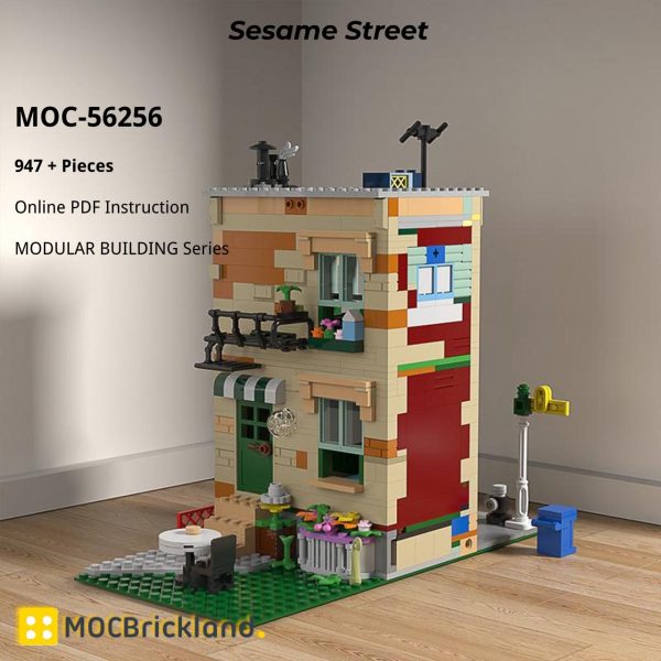 MODULAR BUILDING MOC 56256 Sesame Street by benbuildslego MOCBRICKLAND