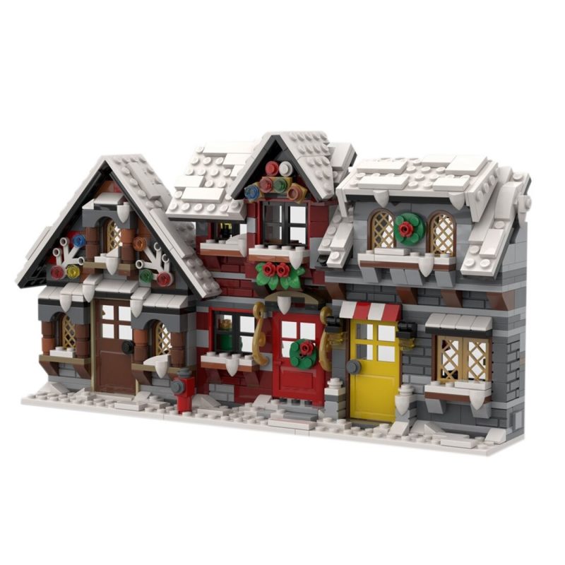 MODULAR BUILDING MOC 58700 79497 Winter Christmas House MOCBRICKLAND 6 800x800 1