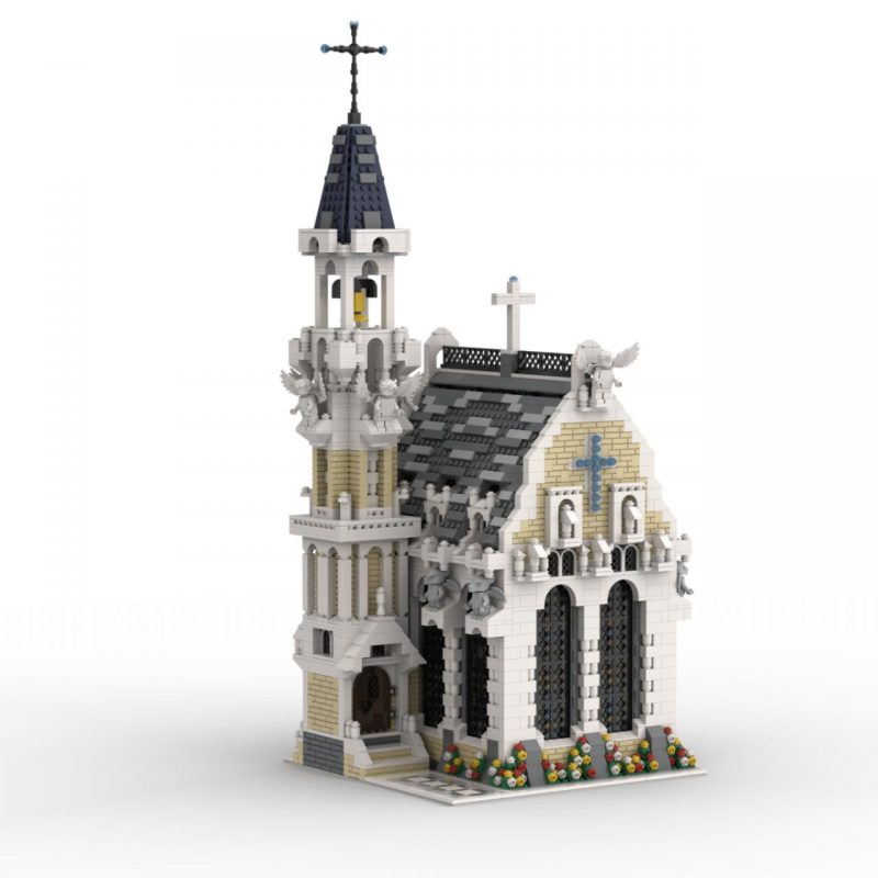 MODULAR BUILDING MOC 65557 Medieval City Church MOCBRICKLAND 3 800x800 1
