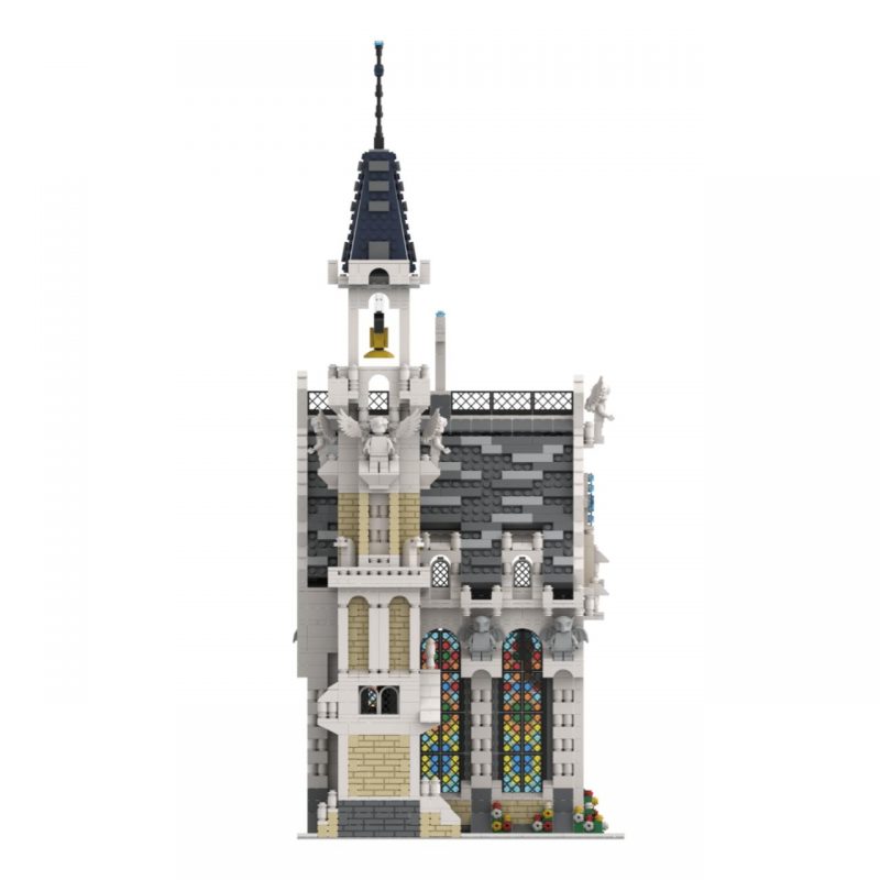 MODULAR BUILDING MOC 65557 Medieval City Church MOCBRICKLAND 8 800x800 1