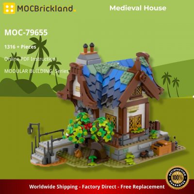 MODULAR BUILDING MOC 79655 Medieval House by Gr33tje13 MOCBRICKLAND 5